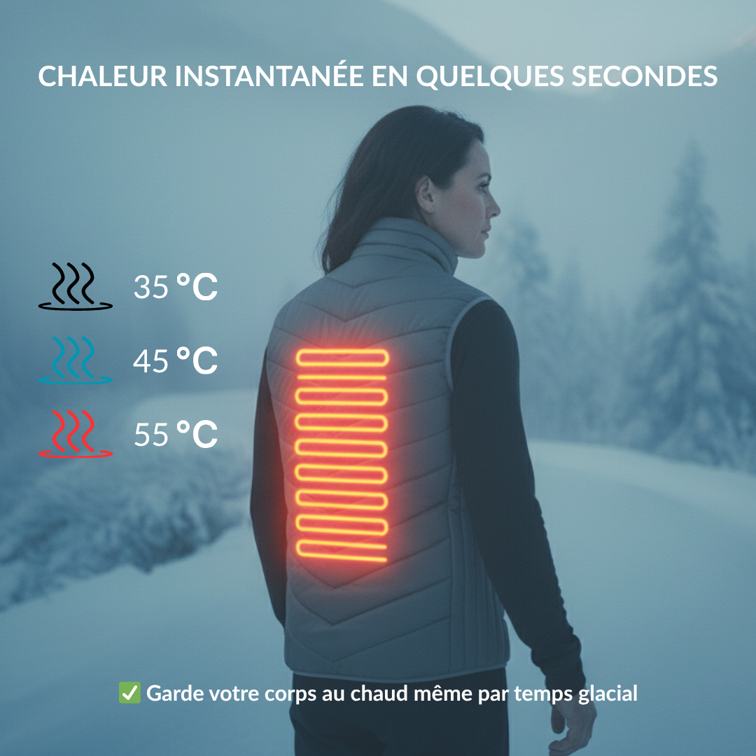 Gilet chauffant outdoor