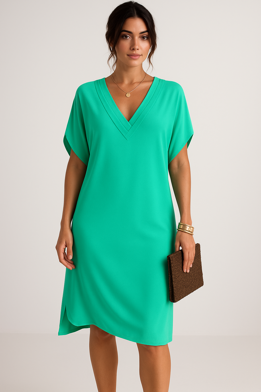 Amélie – V-hals Jurk voor Zomer & Stijl
